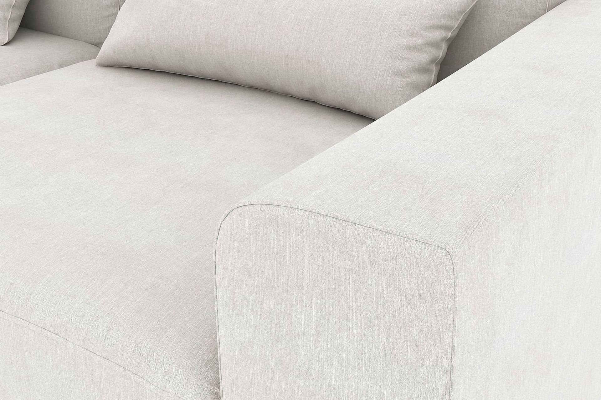 Copenhagen 4-seters Venstrevendt L-formet Divansofa i Stoff - Lys grå - Møbler - Sofaer - Sofaer med sjeselong - 4 seters sofa med divan