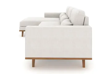 Copenhagen 4-seters Venstrevendt L-formet Divansofa i Stoff - Lys grå - Møbler - Sofaer - Sofaer med sjeselong - 4 seters sofa med divan