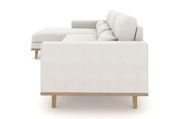 Copenhagen 4-seters Venstrevendt L-formet Divansofa i Stoff - Lys grå - Møbler - Sofaer - Sofaer med sjeselong - 4 seters sofa med divan