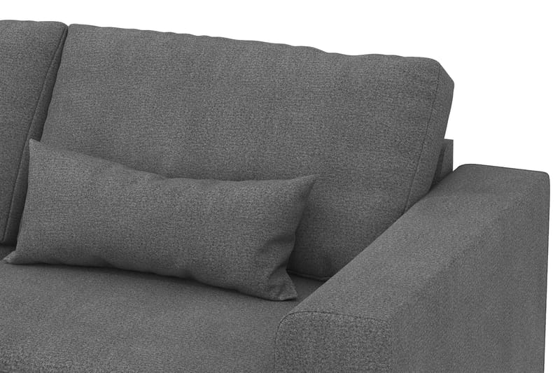Copenhagen 4-seters Venstrevendt L-formet Divansofa i Stoff - Mørk grå - Møbler - Sofaer - Sofaer med sjeselong