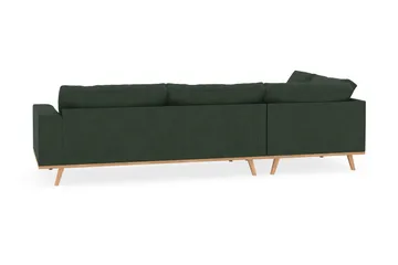 Copenhagen 4-seters Venstrevendt L-formet Sjeselongsofa i Manchester - Mørk grønn - Møbler - Sofaer - Sofaer med sjeselong - 4 seters sofa med divan