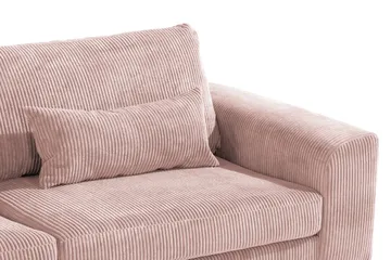 Copenhagen 4-seters Venstrevendt L-formet Sjeselongsofa i Manchester - Rosa - Møbler - Sofaer - Sofaer med sjeselong - 4 seters sofa med divan