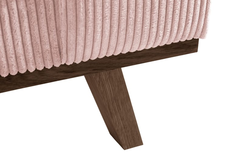 Copenhagen 4-seters Venstrevendt L-formet Sjeselongsofa i Manchester - Rosa - Møbler - Sofaer - Sofaer med sjeselong - 4 seters sofa med divan