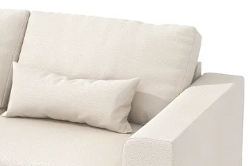 Copenhagen 4-seters Venstrevendt L-formet Sjeselongsofa i Stoff - Beige - Møbler - Sofaer - Sofaer med sjeselong - 4 seters sofa med divan