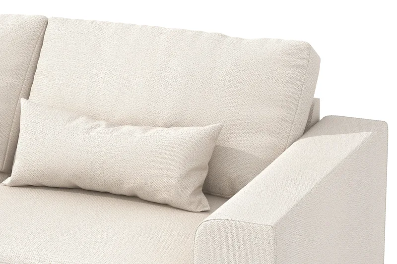 Copenhagen 4-seters Venstrevendt L-formet Sjeselongsofa i Stoff - Beige - Møbler - Sofaer - Sofaer med sjeselong - 4 seters sofa med divan