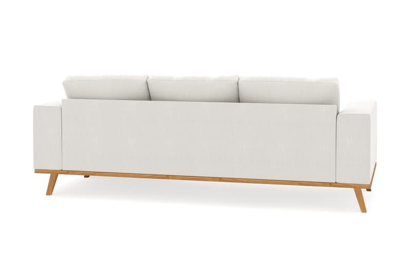 Copenhagen Compact 3-seters Vendbar L-formet Divansofa i Stoff - Lys grå - Møbler - Sofaer - Sofaer med sjeselong - 3 seters sofa med divan