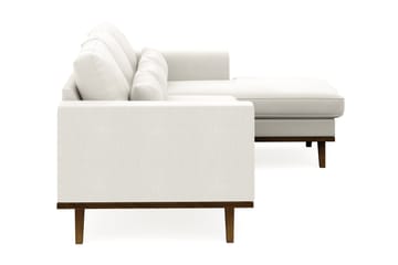 Copenhagen Compact 3-seters Vendbar L-formet Divansofa i Stoff - Lys grå - Møbler - Sofaer - Sofaer med sjeselong - 3 seters sofa med divan