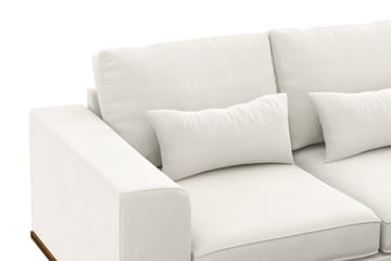 Copenhagen Compact 3-seters Vendbar L-formet Divansofa i Stoff - Lys grå - Møbler - Sofaer - Sofaer med sjeselong - 3 seters sofa med divan