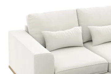 Copenhagen Compact 3-seters Vendbar L-formet Divansofa i Stoff - Lys grå - Møbler - Sofaer - Sofaer med sjeselong - 3 seters sofa med divan