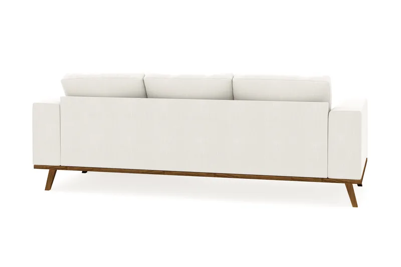 Copenhagen Compact 3-seters Vendbar L-formet Divansofa i Stoff - Lys grå - Møbler - Sofaer - Sofaer med sjeselong - 3 seters sofa med divan