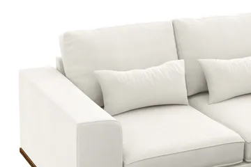 Copenhagen Compact 3-seters Vendbar L-formet Divansofa i Stoff - Lys grå - Møbler - Sofaer - Sofaer med sjeselong - 3 seters sofa med divan