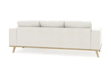 Copenhagen Compact 3-seters Vendbar L-formet Divansofa i Stoff - Lys grå - Møbler - Sofaer - Sofaer med sjeselong - 3 seters sofa med divan