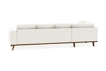 Copenhagen Compact 4-seters Venstrevendt U-formet Sofa med Divan og Sjeselong i Stoff - Lys grå - Møbler - Sofaer - Sofaer med sjeselong - 4 seters sofa med divan