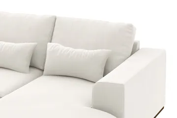Copenhagen Compact 4-seters Venstrevendt U-formet Sofa med Divan og Sjeselong i Stoff - Lys grå - Møbler - Sofaer - Sofaer med sjeselong - 4 seters sofa med divan