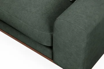 Copenhagen Premium 4-personers Venstrevendt L-formet Dyb Divansofa i Stoff - Grön - Møbler - Sofaer - Sofaer med sjeselong - 3 seters sofa med divan