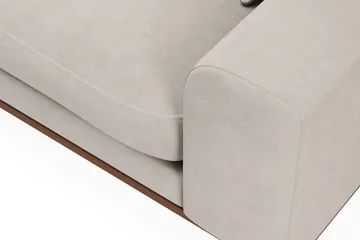 Copenhagen Premium 4-personers Venstrevendt L-formet Dyb Divansofa i Stoff - Beige - Møbler - Sofaer - Sofaer med sjeselong - 3 seters sofa med divan