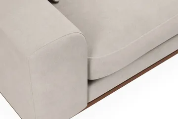 Copenhagen Premium 4-personers Højrevendt L-formet Dyb Divansofa i Stoff - Beige - Møbler - Sofaer - Sofaer med sjeselong - 3 seters sofa med divan