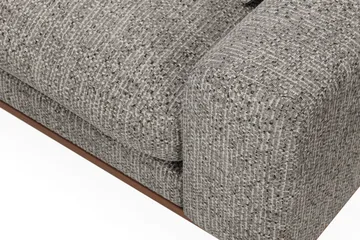 Copenhagen Premium 4-personers Venstrevendt L-formet Dyb Chaiselongsofa i Chenille - Grå - Møbler - Sofaer - Sofaer med sjeselong - 4 seters sofa med divan