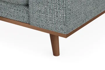 Copenhagen Premium 4-personers Venstrevendt L-formet Dyb Divansofa i Chenille - Grå/blå - Møbler - Sofaer - Sofaer med sjeselong - 4 seters sofa med divan