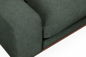 Copenhagen Premium 4-personers Højrevendt L-formet Dyb Chaiselongsofa i Stoff - Grön - Møbler - Sofaer - Sofaer med sjeselong - 4 seters sofa med divan