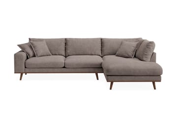 Copenhagen Premium 4-personers Højrevendt L-formet Dyb Chaiselongsofa i Stoff