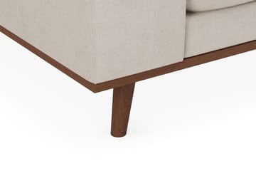 Copenhagen Premium 4-personers Højrevendt L-formet Dyb Chaiselongsofa i Stoff - Beige - Møbler - Sofaer - Sofaer med sjeselong - 4 seters sofa med divan