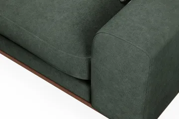 Copenhagen Premium 4-personers Venstrevendt L-formet Dyb Chaiselongsofa i Stoff - Grön - Møbler - Sofaer - Sofaer med sjeselong - 4 seters sofa med divan