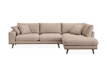 Copenhagen Premium 4-personers Højrevendt L-formet Dyb Chaiselongsofa i Stoff