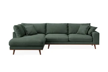 Copenhagen Premium 4-personers Venstrevendt L-formet Dyb Chaiselongsofa i Stoff
