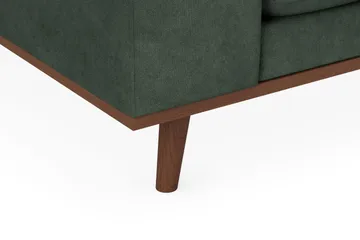 Copenhagen Premium 4-personers Højrevendt L-formet Dyb Chaiselongsofa i Stoff - Grön - Møbler - Sofaer - Sofaer med sjeselong - 4 seters sofa med divan