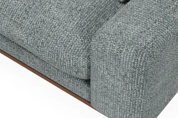 Copenhagen Premium 4-personers Venstrevendt L-formet Dyb Divansofa i Chenille - Grå/blå - Møbler - Sofaer - Sofaer med sjeselong - 4 seters sofa med divan