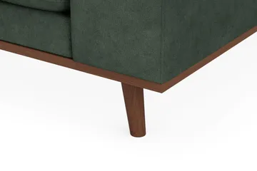 Copenhagen Premium 4-personers Venstrevendt L-formet Dyb Divansofa i Stoff - Grön - Møbler - Sofaer - Sofaer med sjeselong - 3 seters sofa med divan