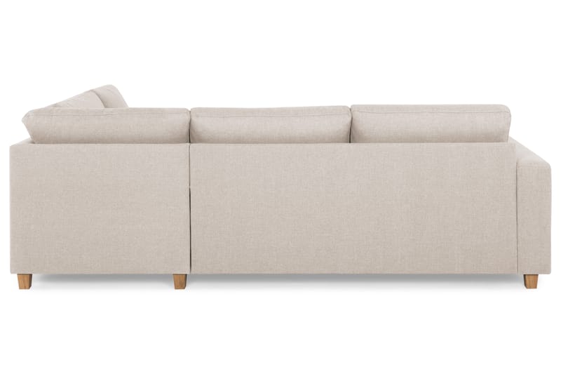 Crazy 3-seters Høyrevendt L-formet Sjeselongsofa i Stoff - Beige - Møbler - Sofaer - Sofaer med sjeselong