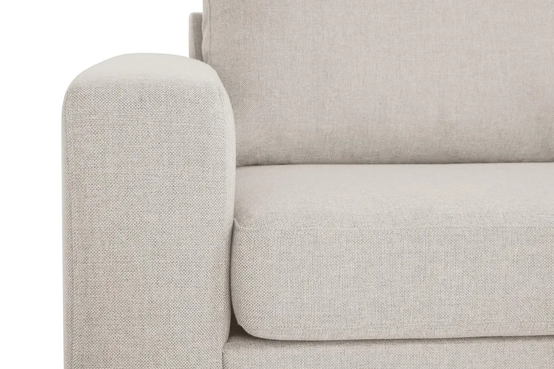 Crazy 3-seters Høyrevendt L-formet Sjeselongsofa i Stoff - Beige - Møbler - Sofaer - Sofaer med sjeselong - 3 seters sofa med divan