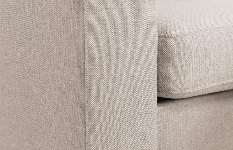 Crazy 3-seters Høyrevendt L-formet Sjeselongsofa i Stoff - Beige - Møbler - Sofaer - Sofaer med sjeselong