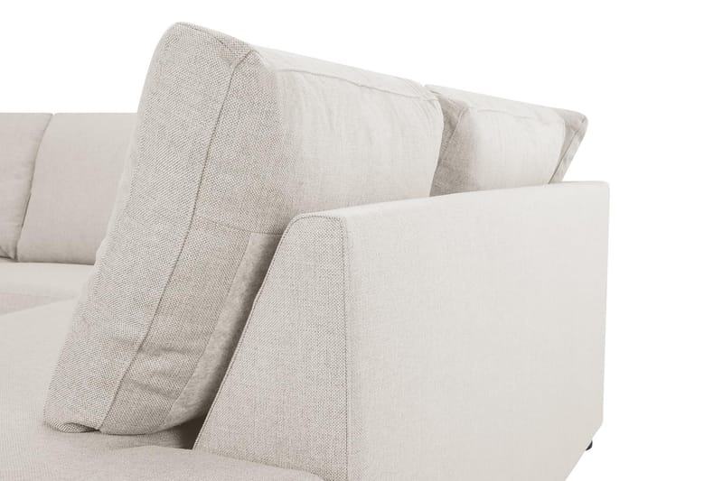 Crazy 3-seters Høyrevendt L-formet Sjeselongsofa i Stoff - Beige - Møbler - Sofaer - Sofaer med sjeselong