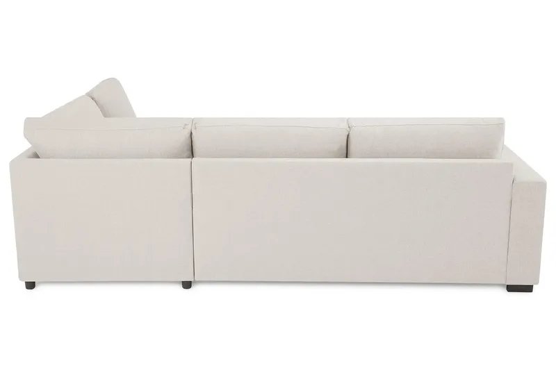 Crazy 3-seters Høyrevendt L-formet Sjeselongsofa i Stoff - Beige - Møbler - Sofaer - Sofaer med sjeselong - 3 seters sofa med divan
