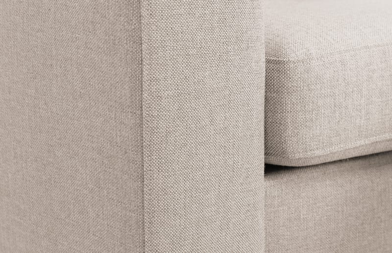 Crazy 3-seters Høyrevendt L-formet Sjeselongsofa i Stoff - Beige - Møbler - Sofaer - Sofaer med sjeselong