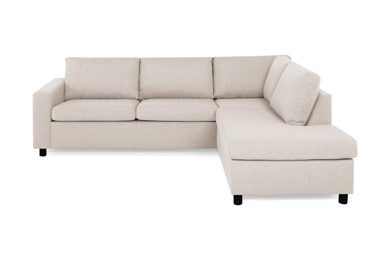 Crazy 3-seters Høyrevendt L-formet Sjeselongsofa i Stoff - Beige - Møbler - Sofaer - Sofaer med sjeselong