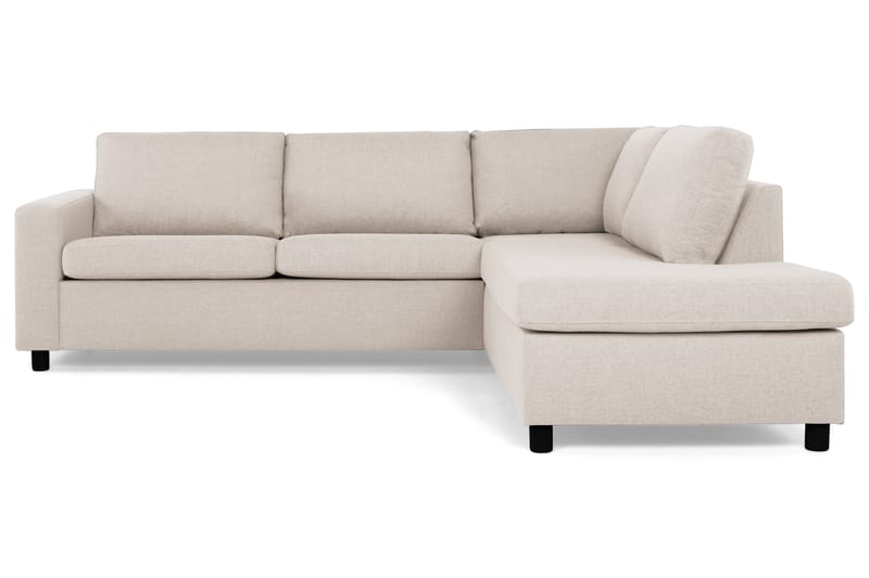 Crazy 3-seters Høyrevendt L-formet Sjeselongsofa i Stoff - Beige - Møbler - Sofaer - Sofaer med sjeselong