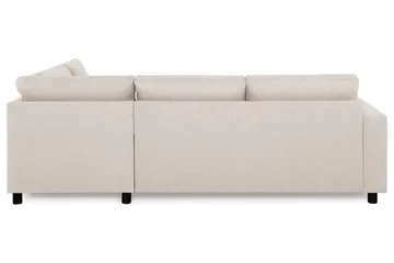 Crazy 3-seters Høyrevendt L-formet Sjeselongsofa i Stoff - Beige - Møbler - Sofaer - Sofaer med sjeselong - 3 seters sofa med divan