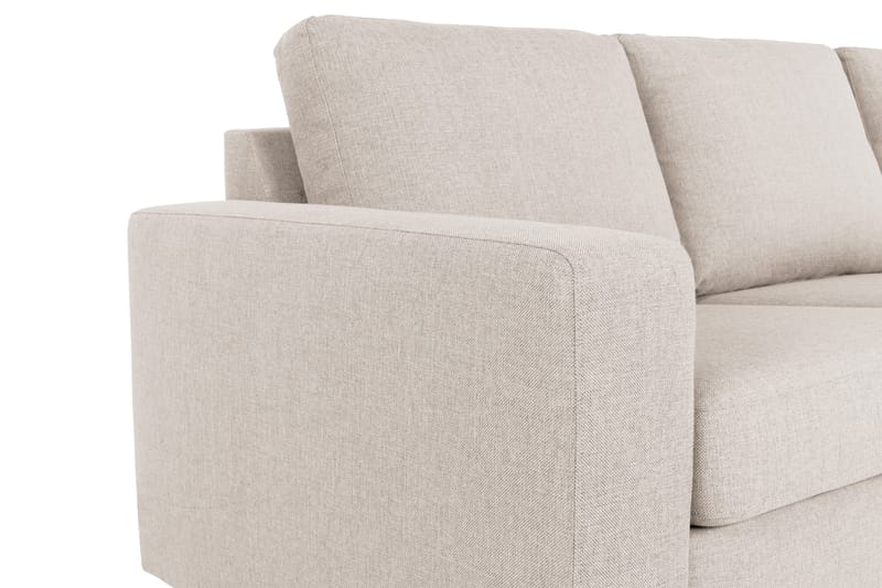 Crazy 3-seters Høyrevendt L-formet Sjeselongsofa i Stoff - Beige - Møbler - Sofaer - Sofaer med sjeselong