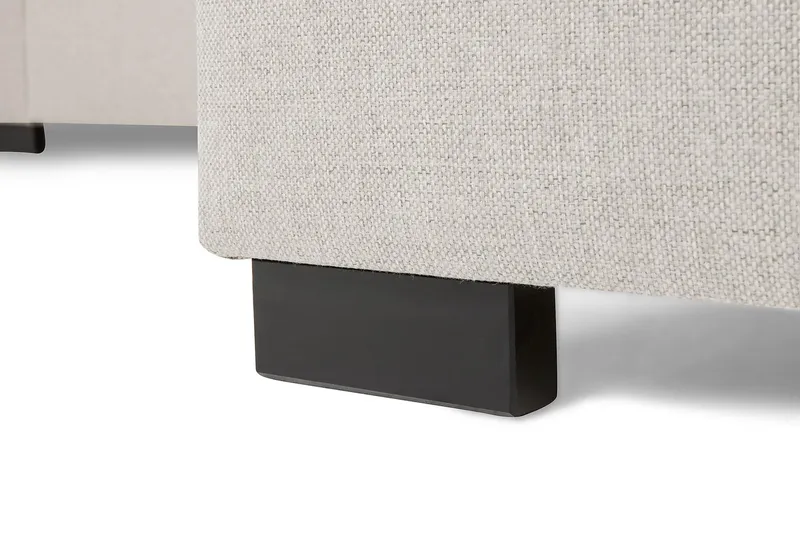 Crazy 3-seters Høyrevendt L-formet Sjeselongsofa i Stoff - Beige - Møbler - Sofaer - Sofaer med sjeselong - 3 seters sofa med divan