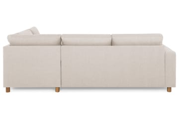 Crazy 3-seters Høyrevendt L-formet Sjeselongsofa i Stoff - Beige - Møbler - Sofaer - Sofaer med sjeselong