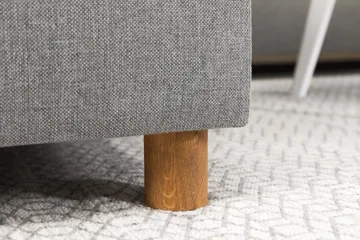 Crazy 3-seters Høyrevendt L-formet Sjeselongsofa i Stoff - Grå - Møbler - Sofaer - Sofaer med sjeselong - 2 seters sofa med divan