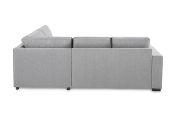 Crazy 3-seters Høyrevendt L-formet Sjeselongsofa i Stoff - Grå - Møbler - Sofaer - Sofaer med sjeselong - 2 seters sofa med divan