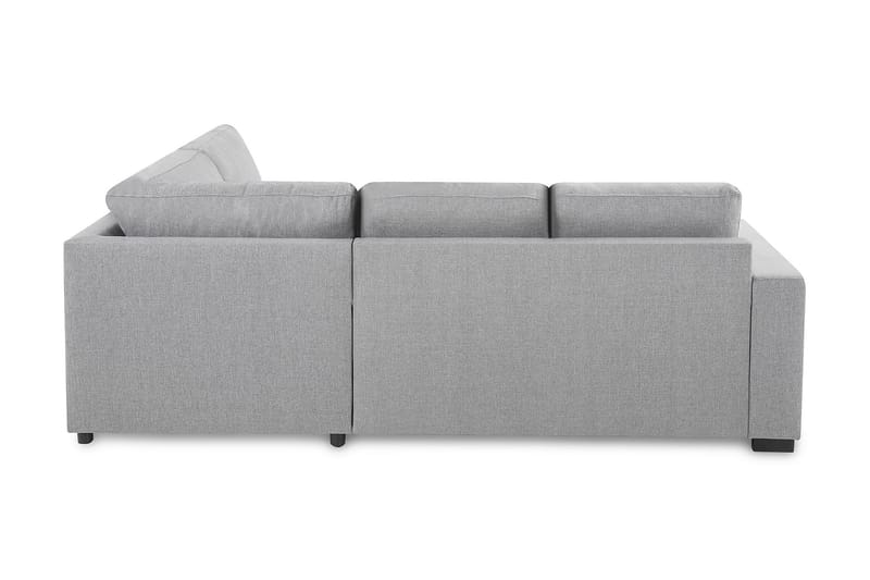 Crazy 3-seters Høyrevendt L-formet Sjeselongsofa i Stoff - Grå - Møbler - Sofaer - Sofaer med sjeselong - 2 seters sofa med divan