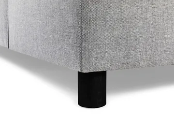 Crazy 3-seters Høyrevendt L-formet Sjeselongsofa i Stoff - Grå - Møbler - Sofaer - Sofaer med sjeselong - 2 seters sofa med divan