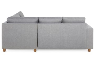 Crazy 3-seters Høyrevendt L-formet Sjeselongsofa i Stoff - Grå - Møbler - Sofaer - Sofaer med sjeselong - 2 seters sofa med divan