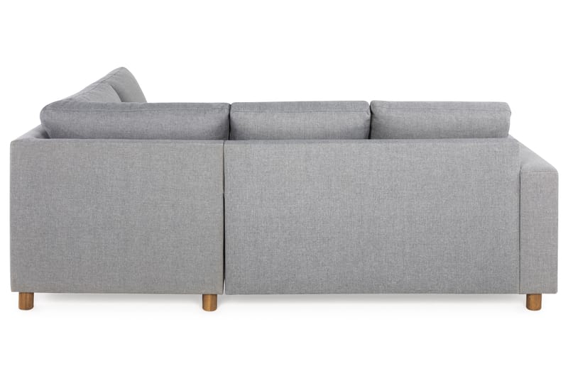 Crazy 3-seters Høyrevendt L-formet Sjeselongsofa i Stoff - Grå - Møbler - Sofaer - Sofaer med sjeselong - 2 seters sofa med divan